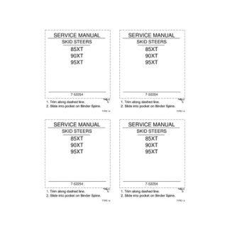 2003 Case 85XT, 90XT, 95XT Skid Steer Service Manual