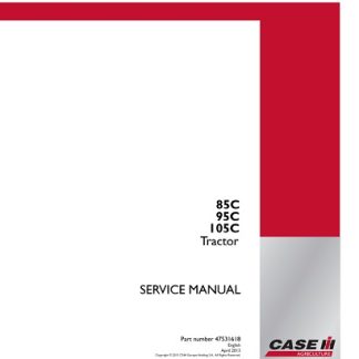 Case IH Farmall 85C ,95C, 105C Tractor Service Manual