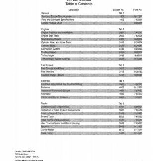 1996 Case 1150G Crawler Dozer Service Manual