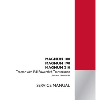 Case IH Magnum 180, 190, 210 PST Tractor Service Manual