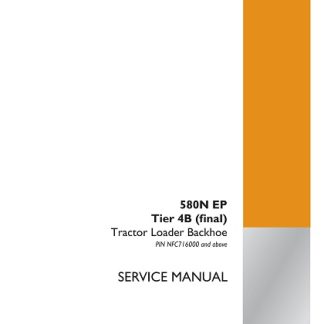 Case 580N EP Tier 4B (final) Tractor Loader Backhoe Service Manual