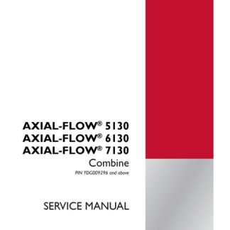 Case Axial-Flow 5130, 6130, 7130 Combine Service Manual