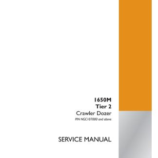 CASE 1650M Tier 2 Crawler Dozer Service Repair Manual