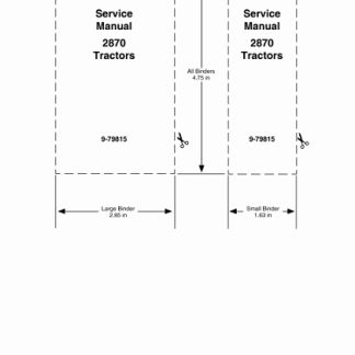 Case 2870 Tractor Service Repair Manual