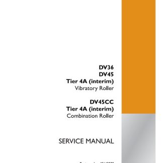 Case DV36, DV45, DV45CC Roller Service Repair Manual