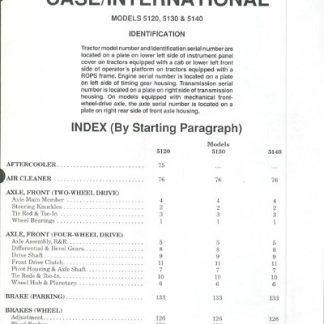 Case IH 5120 ,5130 ,5140 Tractors Shop Manual
