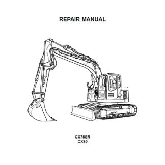 Case CX75SR, CX80 Crawler Excavators Service Manual