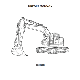 CASE CX225SR Crawler Excavator Service Repair Manual