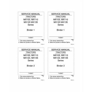 Case Tractor MX100, MX110, MX120, MX135 Service Manual